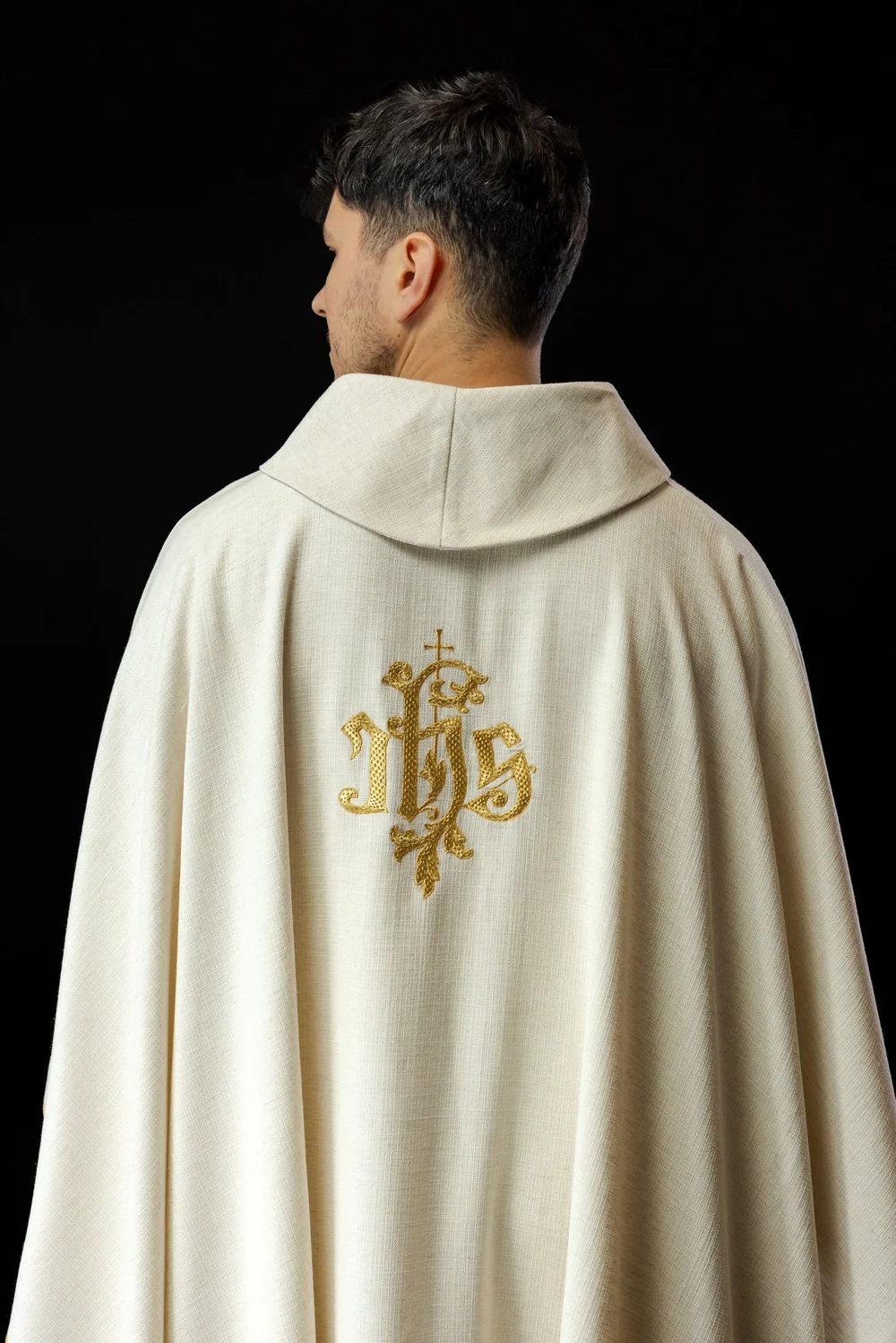 Ornat z wizerunkiem Jezusa Miłosiernego- ecru - zdjęcie 3