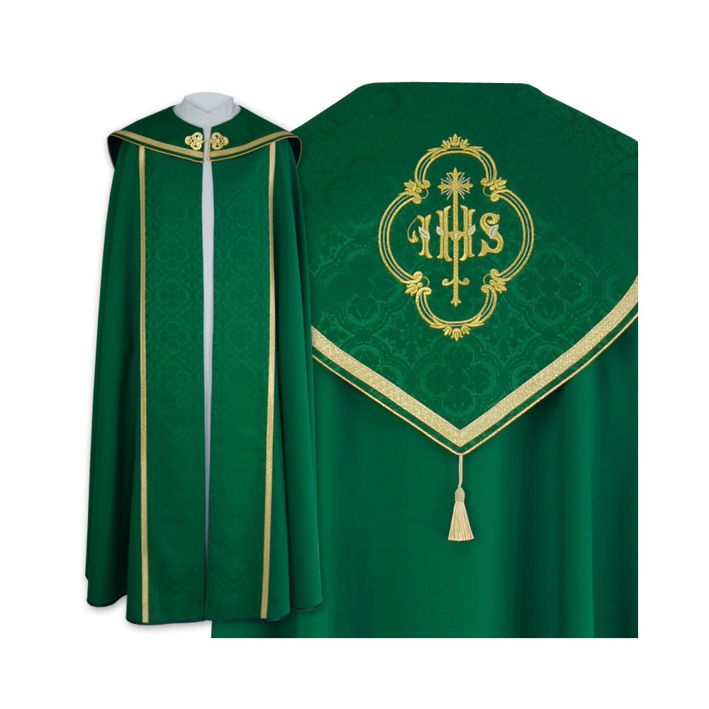Kapa wzór gotycki IHS (kolory liturgiczne) - tkanina strecz (22) - zdjęcie 7