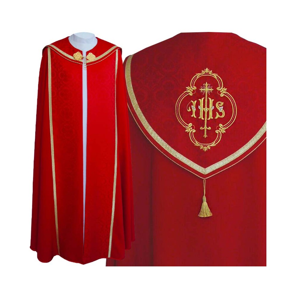 Kapa wzór gotycki IHS (kolory liturgiczne) - tkanina strecz (22) - zdjęcie 8