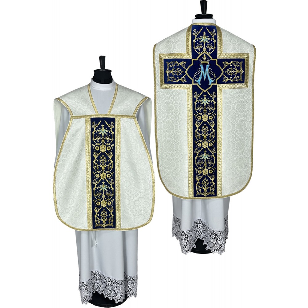 Ornat rzymski Maryjny - ecru (30)