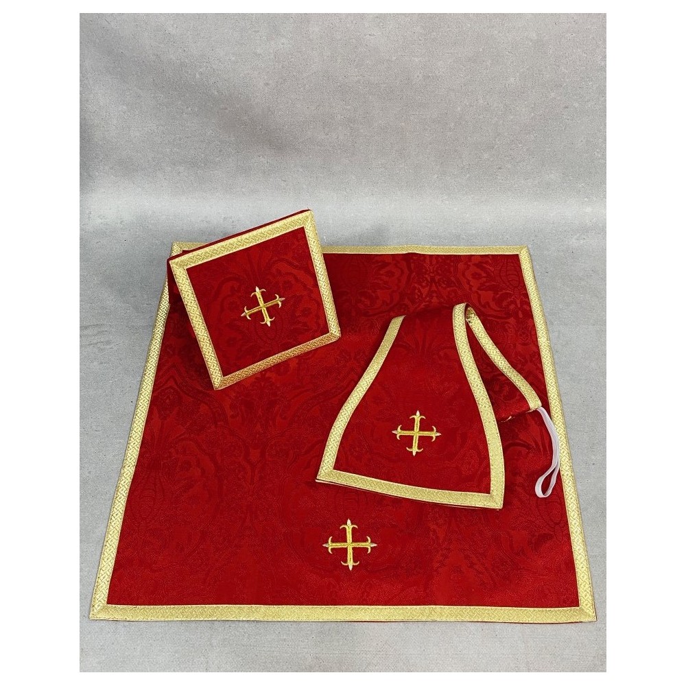 Ornat rzymski IHS - kolory liturgiczne, żakard (35) - zdjęcie 19