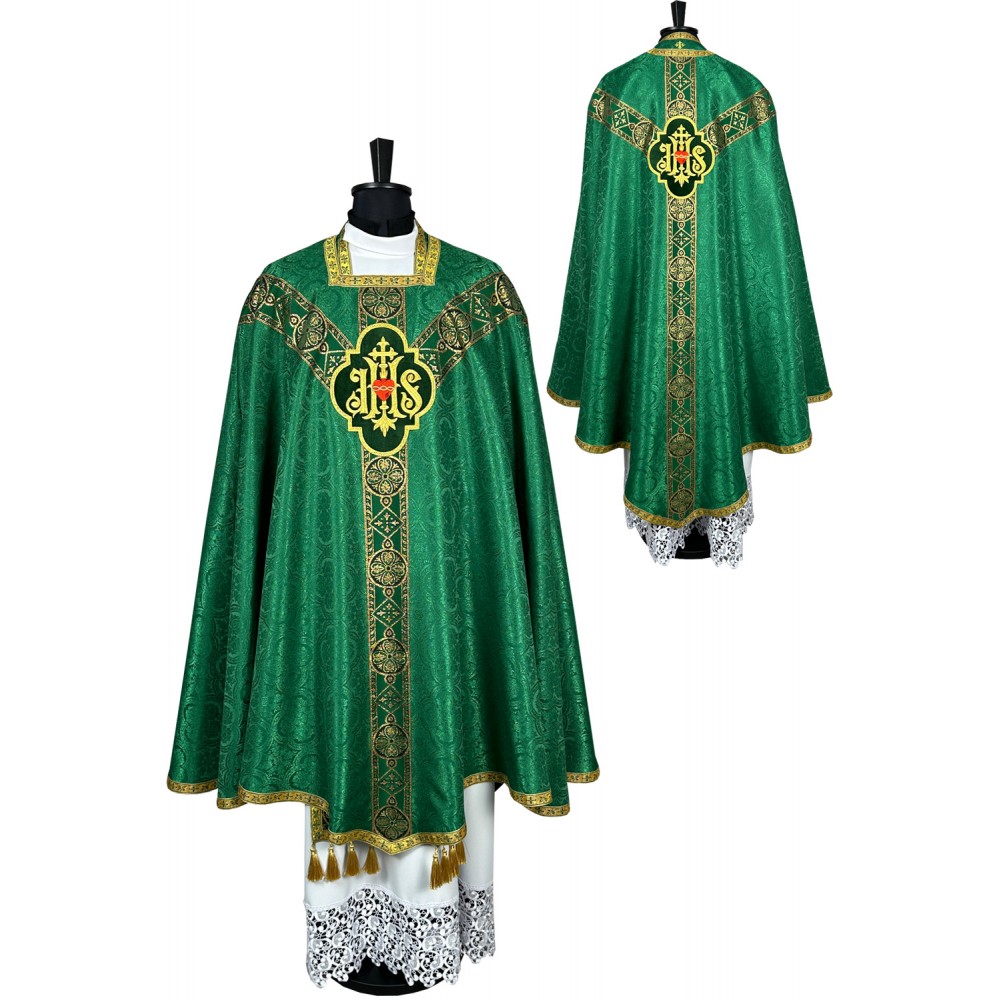 Ornat romański zielony (conical)